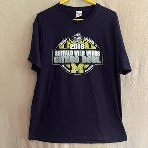 Jerzees 2016 Citrus Bowl Michigan Wolverines Tee XL
